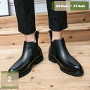 ブーツ メンズ レザー 本革 スリッポン サイドジッパー ショートブーツ 革靴 サイドゴアブーツ ハイカット ワークブーツ チェルシーブーツ 3E 紳士靴 バイク用 カジュアル 通勤 通学 防滑 靴 おしゃれ フォーマルシューズ mysco