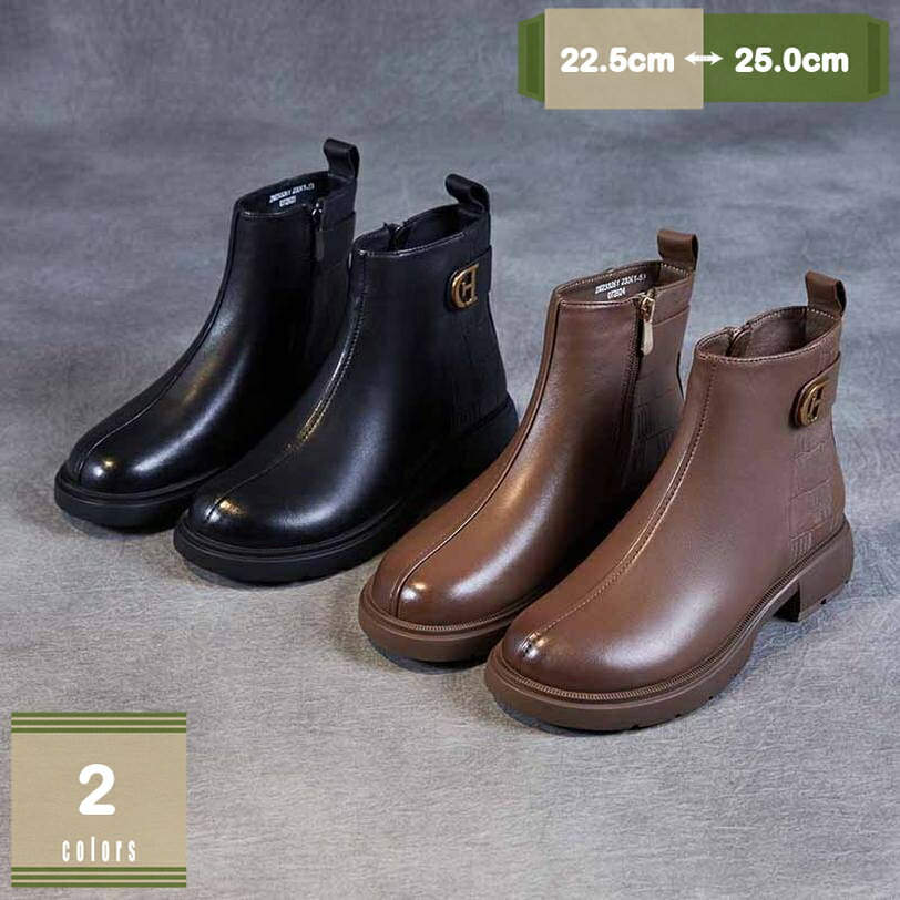 1000円OFFクーポン ショートブーツ レディース ブーツ ラウンドトゥ ブーティー ローヒール 3.5cmヒール 太ヒール 疲れない 軽い フラットシューズ 冬 靴 歩きやすい 痛くない レディース靴 カジュアル 保温 ブラック ブラウン mysco