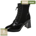 300円OFFクーポン ショートブーツ レディース 美脚 チャンキーヒール バックジッパー付き 編み上げブーツ スクエアトゥ 6.5cmヒール ブーティー クラブ キャバ ハロウィン コスプレ 衣装 かわいい 疲れにくい アンクルブーツ コスプレ mysco