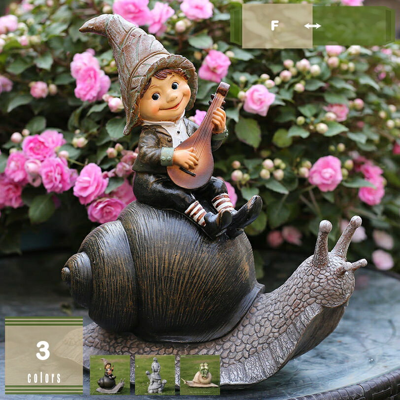 1000円OFFクーポン カタツムリの置物 ガーデンオブジェ 動物 オーナメント かわいい雑貨 ガーデンオーナメント 置物 インテリア 癒しグッズ 芝生 庭オブジェ ガーデニング雑貨 屋外 デコレーション 大きい アニマルオブジェ 庭の彫像 園芸用品 mysco