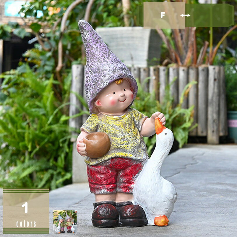 ガーデニング雑貨 置物 オブジェ ガーデン 雑貨 おしゃれ インテリア雑貨 玄関 北欧 かわいい 男の子 妖精 女の子 オーナメント 装飾 庭 妖精グッズ カントリー雑貨 置き物 ナチュラル 誕生日 ギフト プレゼント mysco