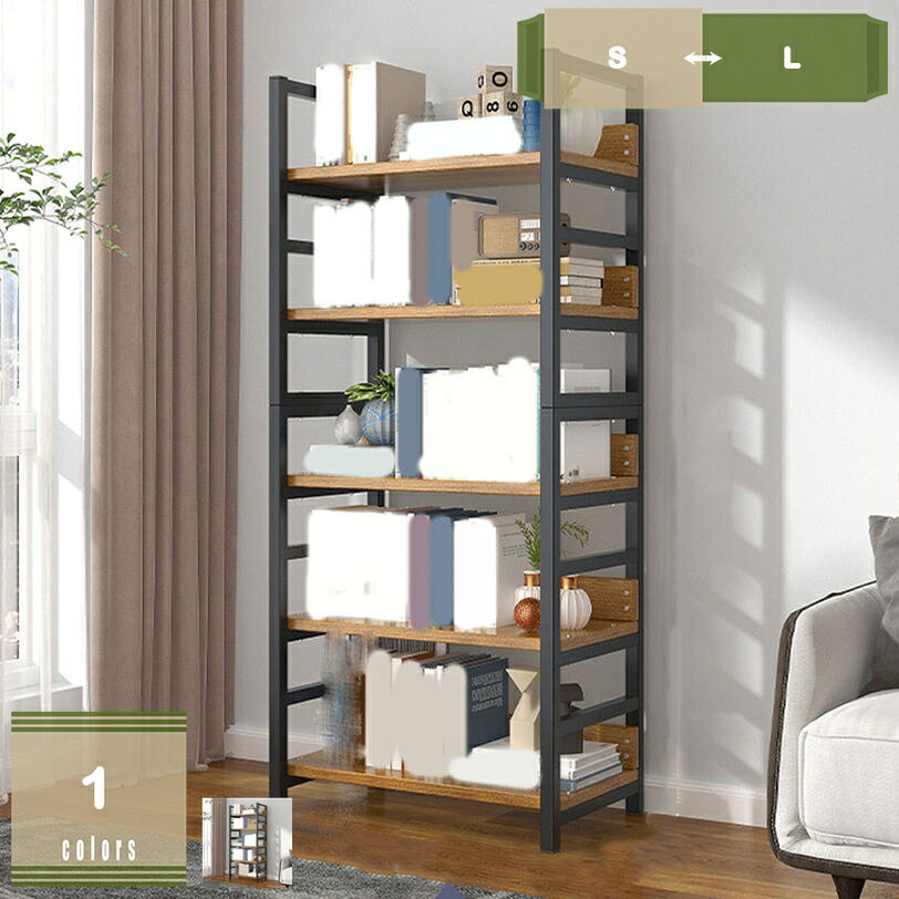 500円OFFクーポン オープンシェルフ ラック 棚 高さ調節 収納棚 本棚 ブックシェルフ 収納ラック ディスプレイラック キャビネット リビング収納 キッチン収納 シンプル ヴィンテージ オシャレ 絵本棚 フリーラッ mysco