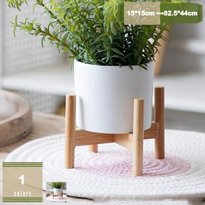 タンド フラワースタンド 天然木 ナチュラル 観葉植物 室内 鉢台 フラワーポット 植木鉢台 インテリア ..