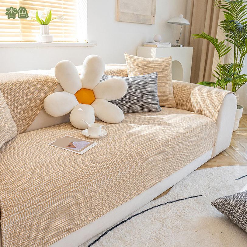 500円OFFクーポン ソファー座面カバー 1人掛け 無地 ソファーカバー 柔らかい 綿麻素材 コットン リネン 洗える 2/3人掛け 装着簡単 脱着簡単 便利なカバー インテリア 寝室 リビング ダイニング ソファシート おしゃれ シンプル mysco [2]