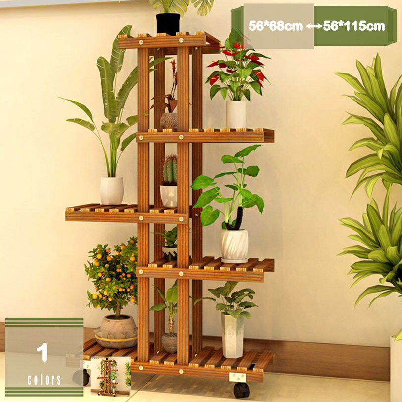 777円OFFクーポン 観葉植物ラック フラワースタンド 花台 キャスター付き 植物棚 室内 屋外 プランター..