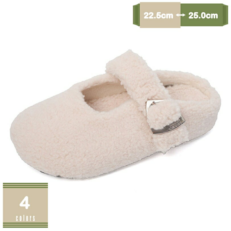 500円OFFクーポン レディース ミュール ファー付き かわいい 歩きやすい 美脚 3cm ローヒール ふわふわ おしゃれ 楽チン 軽量 女性 通勤 スリッパ ストラップ 秋冬 フラット パンプス ラウンドトゥ ファーミュール もこもこ あったか 厚底 mysco