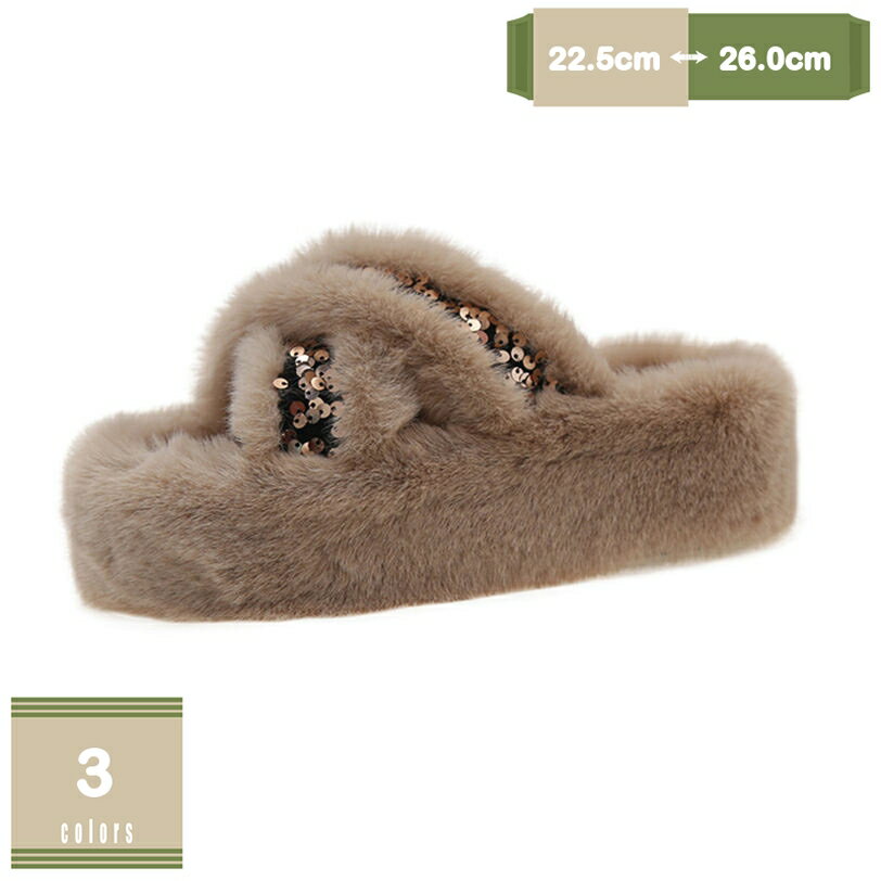 777円OFFクーポン ファー付き ミュール レディース 秋冬 ローヒール 歩きやすい オープントゥ 安定感 ウェッジヒール 美脚 ボア付き 防寒 保温 サボサンダル オフィス 楽ちん カジュアル 走れる 通勤 OL ファーシューズ ファースリッパ 可愛い mysco
