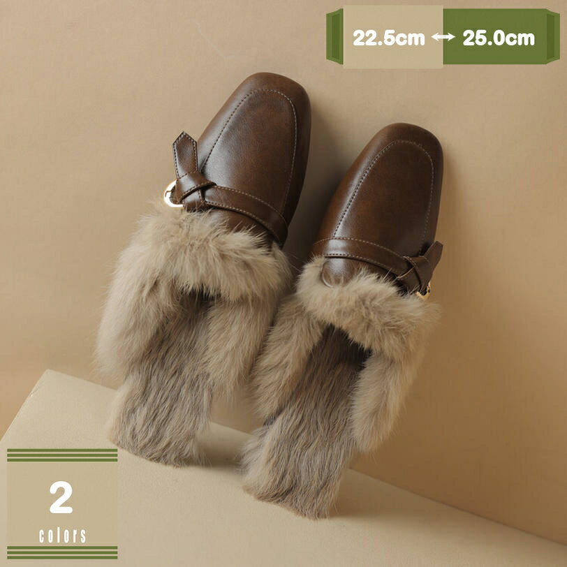 500円OFFクーポン ファーサンダル レディース 歩きやすい 履きやすい 楽 軽量 疲れない スリッパ 美脚 ..