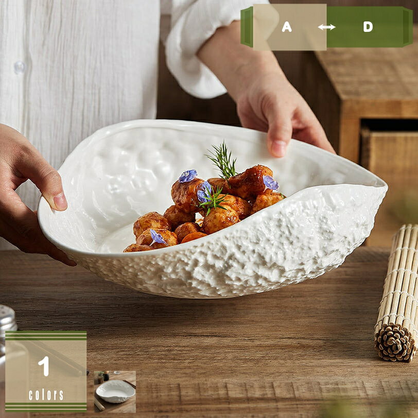 500円OFFクーポン 磁器製 おしゃれ 食洗機OK 円形 和食 洋食プレート 惣菜 お皿 復古田園風 食卓 万能..