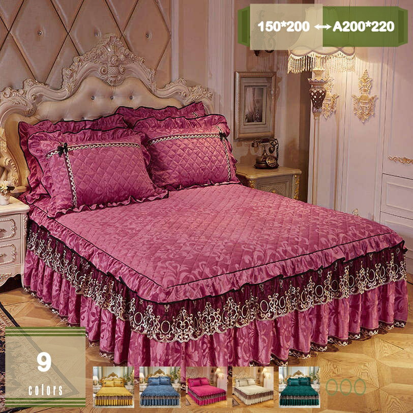 1000円OFFクーポン 厚手 ベッドスカート シングル 冬 フランネル ベッドカバー ダブル 秋冬用 あったか..