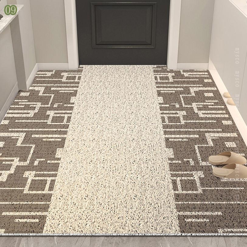 300円OFFクーポン 玄関マット 屋外 おしゃれ かわいい 屋外マット 汚れ落としマット PVC グレー ビニール 幾何学 オシャレ インテリア 屋内 屋外用ドアマット 泥落としマット 防水 滑り止めシード 家庭用 業務用 水洗い可能 屋外兼用 洗える ウォッシャブル mysco [2]