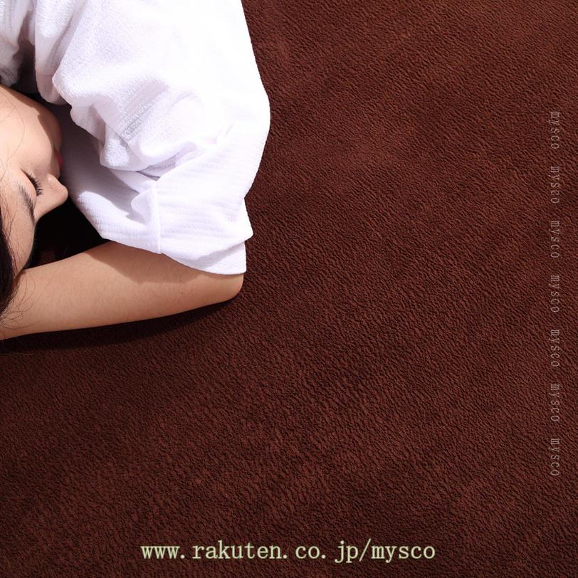 300円OFFクーポン ラグ 洗える 薄手 カーペット 1畳 ホットカーペット カバー ラグ 約92×185cm ホットカーペットカバー 1畳用 フランネル ラグマット 長方形 春 夏 秋 冬 おしゃれ オシャレ mysco [3]