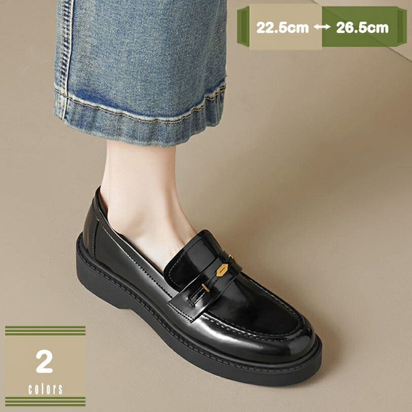 光沢感 ラウンドトゥ ローファー レディース ドレスシューズ バックル パンプス 痛くない ローヒール 太ヒール 黒 マニッシュ クラシカル おじ靴 疲れにくい 結婚式 フォーマル 走れる オフィス 通学 通勤 通気 歩きやすい mysco