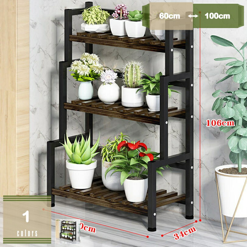 メイン素材：メタル【サイズ】長さ×幅×高さ：60*34*106cm、80*34*106cm、100*34*106cm（スタッフ採寸のため、若干の誤差が生じる場合がございます）【高い品質のスチールフレーム】フラワースタンドは安定したサポートが...