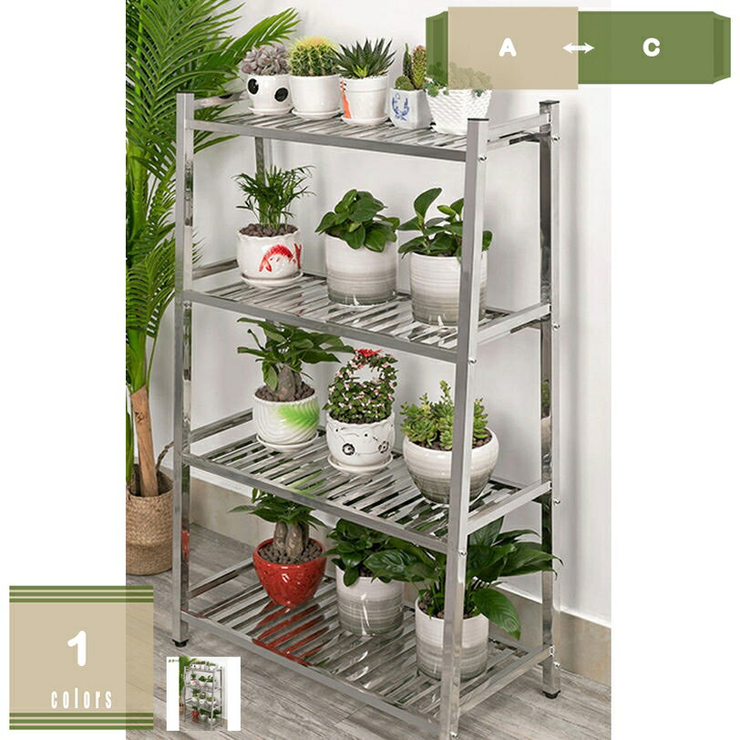 プラントスタンド 植物ラック 園芸ラック プランタースタンド ガーデンラック フラワースタンド 金属 屋外 鉢植え スタンド 金属製の植物スタンド フラワーラック おしゃれ 組立簡単 ステンレス鋼 植物の陳列台 簡単組み立て 観葉植物 コンパクト ガーデン用品 mysco