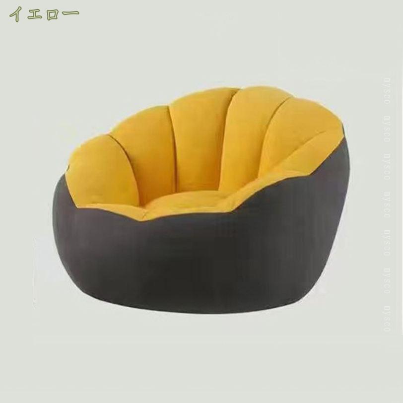 1000円OFFクーポン ビーズクッション 特大 洗える コットンカバー ビッグ 軽量 ビーズクッション 大きめ 背もたれクッション 大きい 寝れる 座椅子 体にフィットするソファ クッションソファ ビーズソファ 円形 背もたれ 1人掛け ビーズソファ mysco [2]