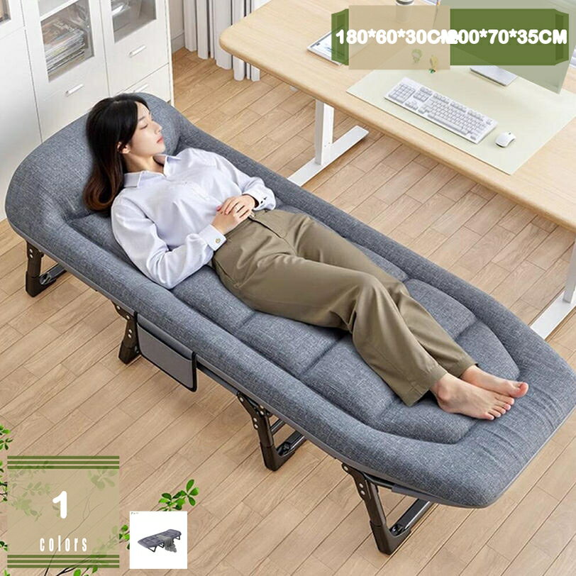 1000円OFFクーポン 折りたたみベッド 一人掛け コンパクト キャンプコット 簡易コット 室内外兼用 静音設計 耐荷重 通気性 ドポータブルキャンプ 残業 自宅 客用 簡易収納 枕付き サマーベッド アウトドアベッド mysco