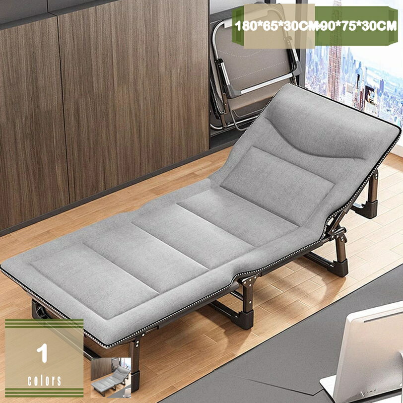 1000円OFFクーポン 簡易ベッド 軽量 小型 一人暮らし 一人掛け マットレス付き コンパクト 耐荷重 室内 仮眠 オフィス 寝転び快適 簡単収納 昼寝 ポータブル 収納便利 折り畳みベッド 3秒収納 プレゼント mysco