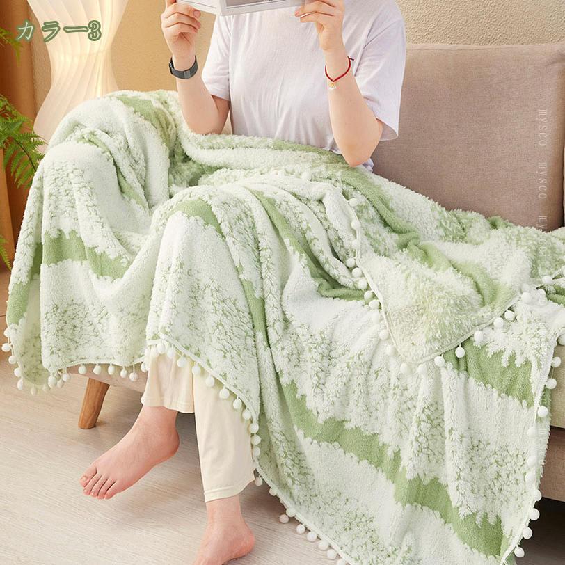 1000円OFFクーポン ニットブランケット シングル おしゃれ 5WAY 北欧 ひざ掛け キャンプ用 掛け毛布 大判 防寒 ソファー オフィス 旅行 出張 エアコン対策 毛抜けない 通年使用 冬用毛布 プレゼント mysco 3
