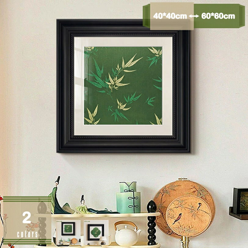1000円OFFクーポン ファブリックパネルアートパネル 1枚 飾り絵 中華風 竹 鳥 ポスター フレーム 壁掛..