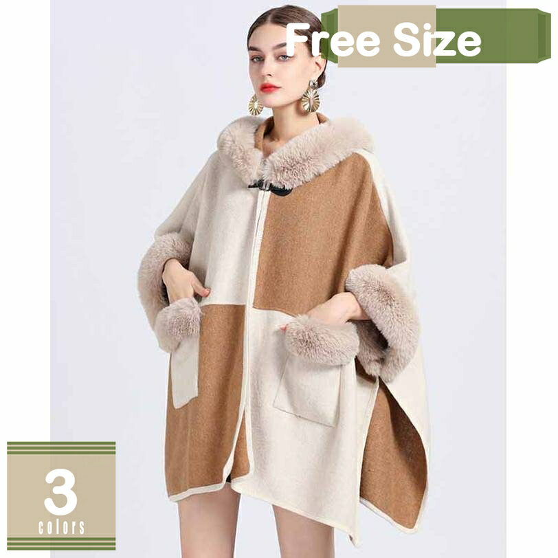ァーコート ファーケープ レディース フェイクファー ショール ストール ポンチョ マントコート ゆったり 体型カバー アウター 披露宴 結婚式 二次会 普段着 デート エレガント ポンチョコート 可愛い 秋冬 mysco