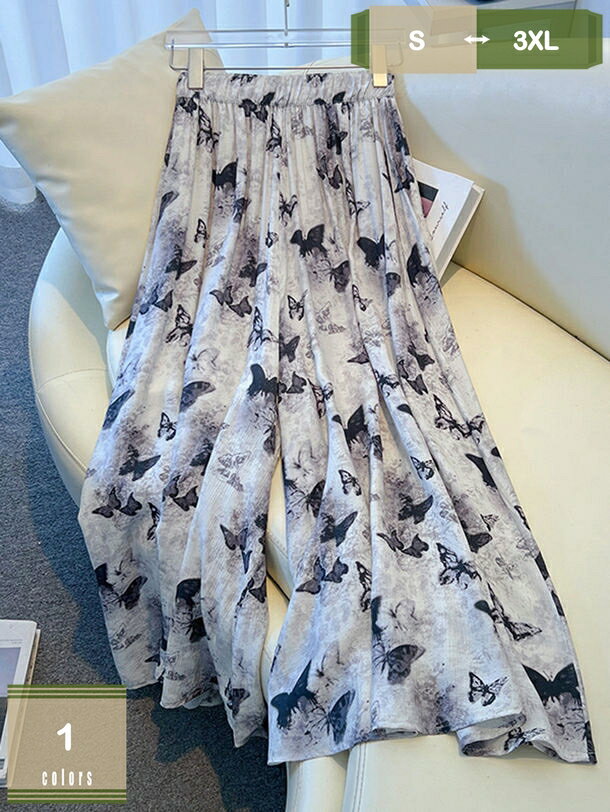 パンツ ワイドパンツ レディース 春 夏 ボトムス 美脚 無地 体型カバー ロング丈 柔らかい おしゃれ ガウチョパンツ カジュアル ウエストゴム ゆったり 普段着 シンプル 着回し 腿長効果 着痩せ 楽ちん mysco