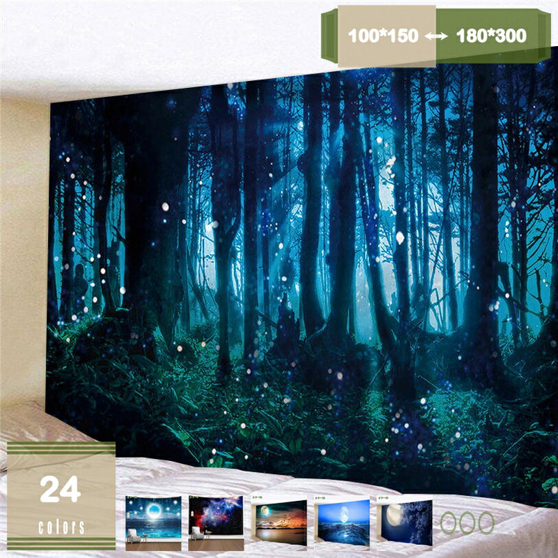 タペストリー インテリア 北欧 風景 湖 海 大判 大きい だまし絵 癒し おしゃれ 幻想的 城 部屋 コスプレ 飾り付け 窓 景色 ポスター お姫様気分 背景布 ファブリックポスター デコレーション 壁 動画撮影 写真 自然 mysco