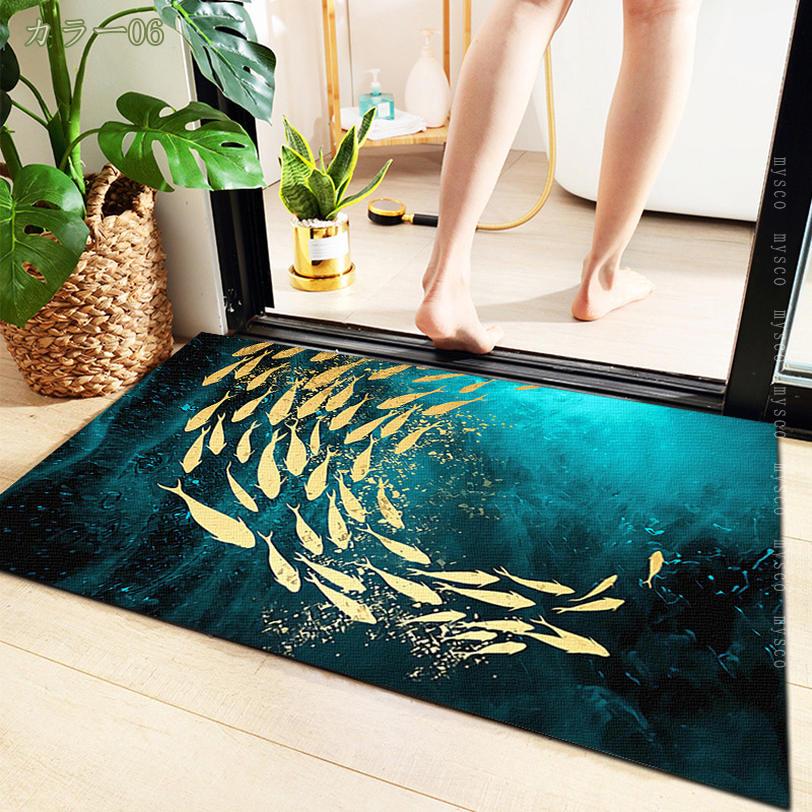 500円OFFクーポン 玄関マット 室内 オシャレ 北欧 ドアマット ラグマット 屋外 泥落としマット 洗える エントランスマット 耐磨耗性 抗菌防臭 業務用 家庭用 滑り止め付き 西海岸 泥落としマット 屋外 玄関マット 北欧 玄関 居間 mysco [2]
