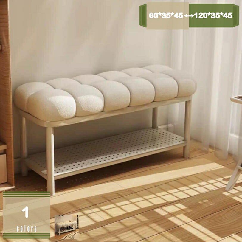 1000円OFFクーポン 玄関ベンチ シューズラック 省スペース 靴棚玄関スツール 棚 クッション 玄関収納 ..