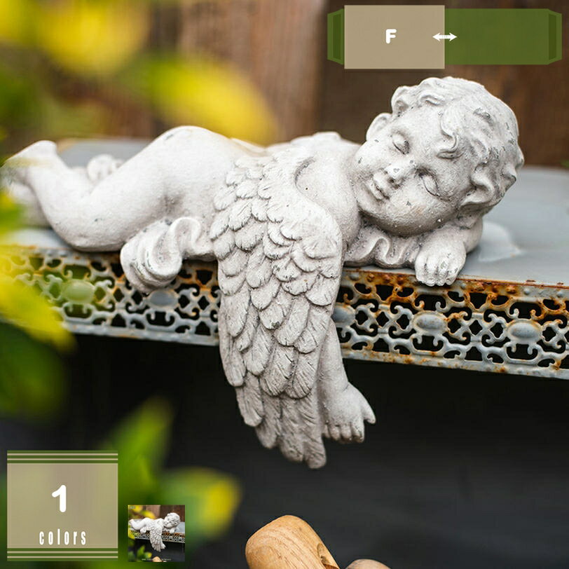 ガーデンオーナメント エンジェル 置物 ガーデニング オブジェ 天使 ガーデン 庭 屋外 玄関 ガーデンオブジェ 可愛い インテリア ホーム装飾 アウトドア 庭アート飾り プレゼント 北欧雑貨 カントリー雑貨 贈り物 mysco