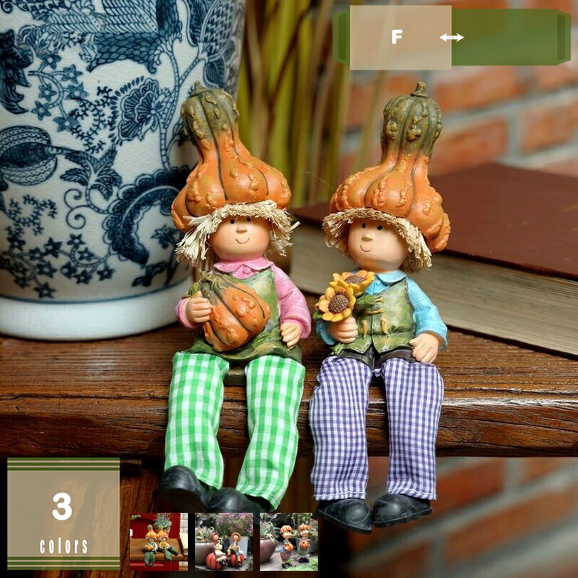 777円OFFクーポン ガーデンオーナメント 小さめ 北欧雑貨 おきもの カントリー 人型 おしゃれ 小さめ おもしろ 卓上 事務室 出窓 インテリア ミニオブジェ 二個セット 可愛い雑貨 ガーデニング雑貨 オーナメント 樹脂工芸品 おもしろグッズ 記念品 mysco