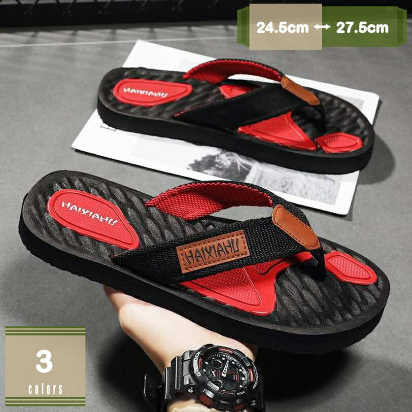 300円OFFクーポン メンズ ビーチサンダル トングサンダル おしゃれ 黒 鼻緒付き メンズファッション アウトドア キャンプ ビーチ 履きやすい 軽量 プール 川 海水浴 海 野外 草履 トング ビーサン カジュアル 疲れにくい 父の日ギフト mysco