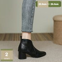 ショートブーツ レディース ブーツ ポインテッドトゥ ブーツ 疲れない 靴 黒 ハイヒール 5.5cm ショート ブーツレディース 歩きやすい ヒール 大きいサイズ ミドルブーツ ファスナー 秋冬 軽量 足が細く見える 履きやすい mysco