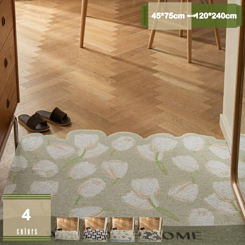 500円OFFクーポン 玄関マット 屋外 泥落としマット 滑り止め 業務用 家庭用 げんかんまっと 花柄 屋外 マット 室内 おしゃれ ドアマット オフィス お店 洗える 耐摩耗性 泥落とし おしゃれ 家庭用 入り口 玄関 ベランダ 店舗用マット mysco