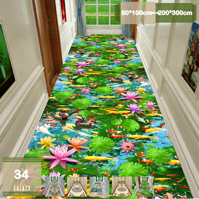 廊下敷き カーペットラグ ラグマット ロング 幅広 床保護マット 防音 キズ防止 洗える カーペットタイプ ロングマット 滑り止め 掃除簡単 転倒防止 床暖対応 イベント 展示会 特設会場 キッチン 寝室用 廊下用 mysco