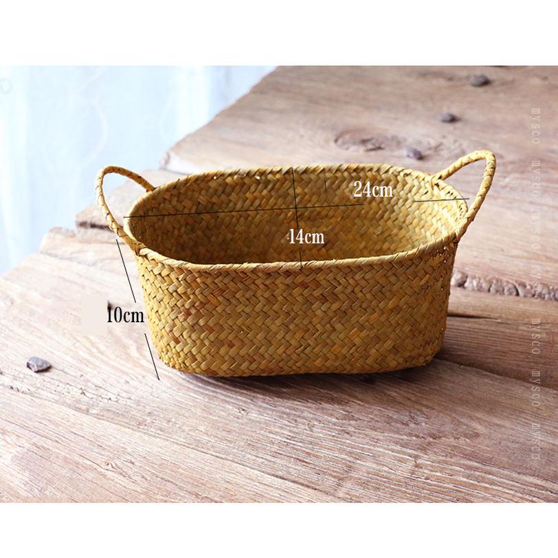 300円OFFクーポン 収納バスケット 卓上収納 カラーボックス対応 上質のラタン 籐 しっかりと編まれたピクニックバスケット 小物入れ ラタンバスケット 収納バスケット 陳列かご 整理かご 持ち手付 洗面所 化粧台 浴室 収納籐かご mysco