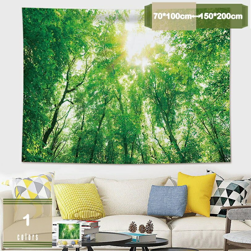 300円OFFクーポン タペストリー 壁掛け 風景 木漏れ日の森 梦幻自然撮影用 背景 間仕切りカーテン おしゃれ インテリア雑貨 巨大美しい星空 ポスター 多機能壁飾り 自宅やお店の装飾 新居祝い個性プレゼント 気分転換 mysco