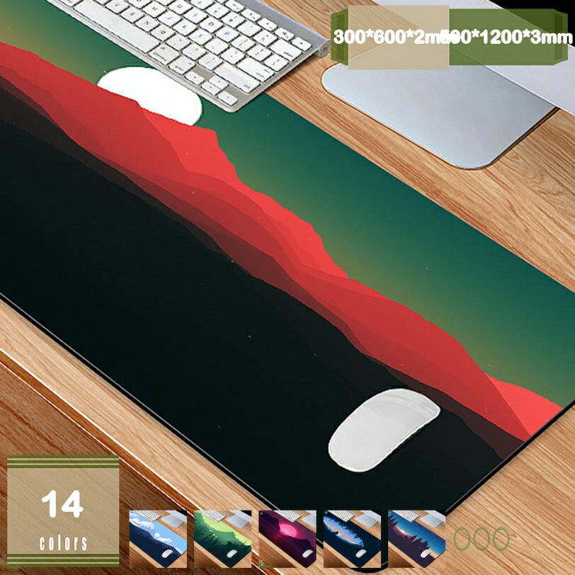 油絵柄 大型マウスパッド ゲーミング 防水 おしゃれ マウスパッド 滑り止め キーボードパッド オフィス デスクマット 多用途の ド キーボード用 摩耗に耐える マウスの滑り 自由な操作できる レーザー 光学式マウス対応 mysco