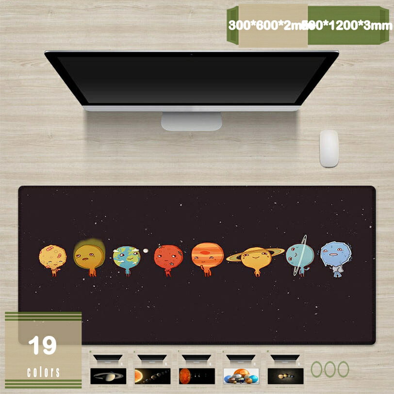 300円OFFクーポン マウスパッド 天文マウスパッド 惑星 オフィス装飾 レディース メンズ デスクアクセサリー 星 ギフト ワイヤレスマウス用 大型 ゲーミング 天体 ハレーション マウスマット おおきい キーボードパッド ゴム 光学マウス対応 mysco