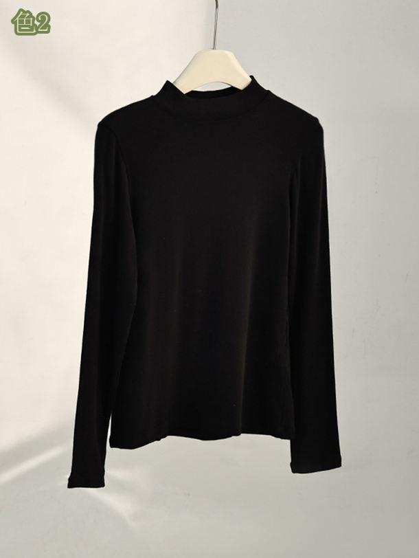 まいすこ　楽天市場店の500円OFFクーポン カットソー ハイネック 無地 トップス 長袖 Tシャツ レディース 薄手 春秋 冬 インナーTシャツ タートルネック ブラウス 大人 カジュアル きれいめ フォーマル 20代 30代 40代 トップス ニット 防寒 mysco｜アングル3