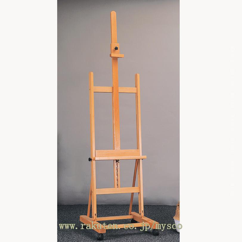 1000円OFFクーポン イーゼル 木製 折りたたみ 描画イーゼル 収納便利 スケッチイーゼル デッサンイーゼル 物置トレイ付き 頑丈 大型 絵画 スケッチ 屋外 室内 デッサンイーゼル 水彩画 油絵 写生 模写 画架 女性用イーゼル mysco