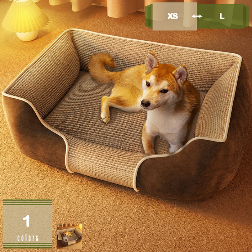 表地素材：スエード内部素材：スエード詰め物素材：PP綿サイズ ：XS（約35*45cm） S（約45*55cm） M（約55*70cm） L（約70*90cm） 素材：スエード 適用対象：全種類の猫、小型犬、中型犬、大型犬などの動物対応でき...