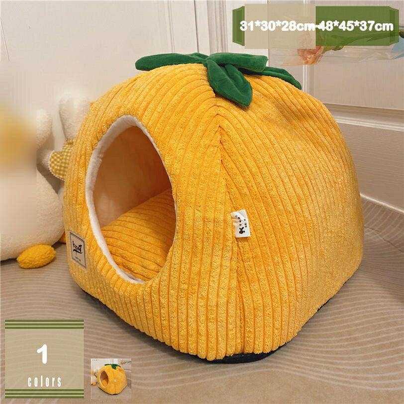 ドーム型ペットベッド 冬夏両用ペットクッション 猫 小型犬 兎 小動物用 滑り止め 寝袋 保温防寒 猫小屋 ネコ用ハウス 洗える ふわふわ 暖かい 犬小屋 犬のハウス 室内 クッション付き お洒落 かわいい 両用 小型犬/猫用 mysco