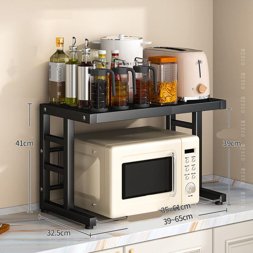 300円OFFクーポン 伸縮レンジラック 冷蔵庫 レンジ上 収納 ラック 伸縮 キッチン収納 レンジ台 冷蔵庫上ラック レンジ 上 収納ラック 収納棚 39幅 2段 3段 カウンター上 キッチン 伸縮式 レンジラック トースター 電子レンジ ホワイト ブラック mysco