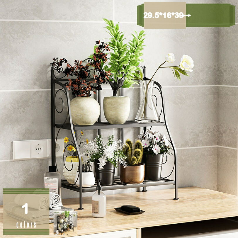 500円OFFクーポン 花台 アンティーク 屋外 おしゃれ アイアン フラワースタンド 2段 タンド 鉢置き 植木鉢スタンド シンプル プランター台 屋内 庭 室内 ガーデンラック ガーデニング ベランダ 盆栽スタンド 園芸ラック mysco
