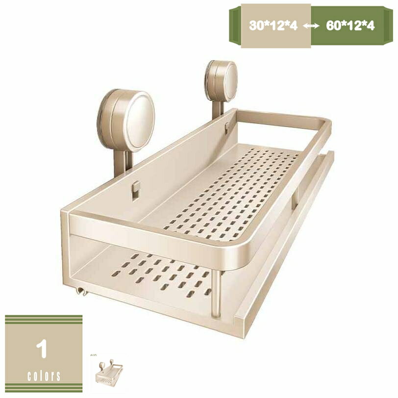 300円OFFクーポン 浴室ラック 強力吸盤 壁掛け バスルーム コーナーラック長方形 シャワーラック 省ス..