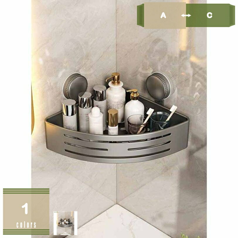 楽天まいすこ　楽天市場店収納ラック 吸盤 棚 吸盤ラック ラック バスラック 収納ボックス 調味料ラック シャワーラック 収納ケース 収納 整理棚 吸盤式 壁掛け 水切り 化粧品収納 収納 バスラック バスルーム コーナー 棚 強力吸盤固定 穴あけ不要 水切り 石鹸置き mysco