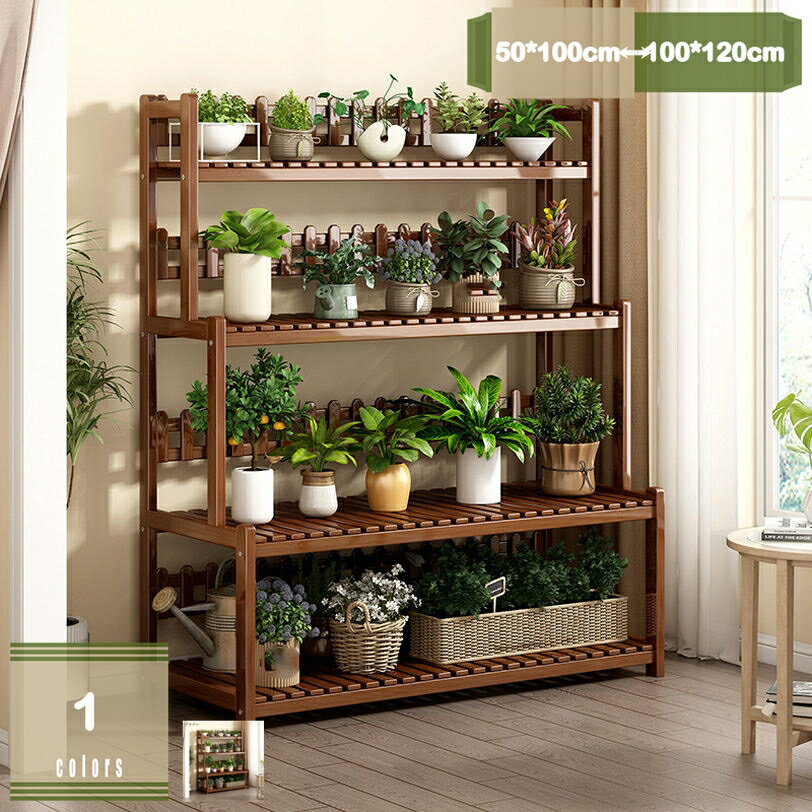 777円OFFクーポン フラワーラック フラワースタンド 竹製 プランタースタンド ガーデンラック 花棚 多..