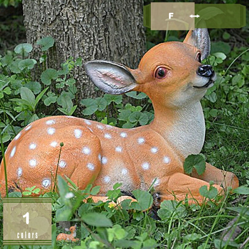 庭 置物 大型 鹿 オブジェ アニマル オーナメント 玄関 ガーデンオーナメント 動物 鹿の置物 動物のオブジェ 飾り物 出窓 ガーデン ベランダ インテリア雑貨 かわいい リアル プレゼント ギフト お祝い mysco