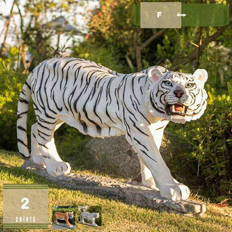 置物 ガーデニング ガーデンオーナメント 動物 虎のオブジェ インテリア 雑貨 かわいい オーナメント 家の装飾 アニマルオブジェ アウトドア 玄関 出窓 室内 デコレーション 置き物 芝生 装飾 誕生日 プレゼント mysco